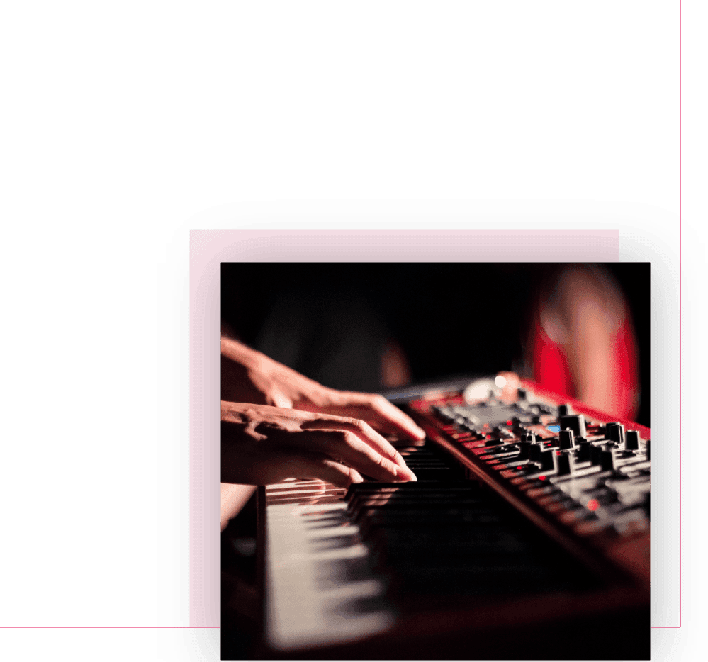 Elephant Audio studio session — synthesizer keyboard